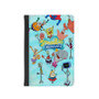 Spongebob Squarepants All Characters Custom PU Faux Leather Passport Cover Wallet Black Holders Luggage Travel