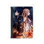 Sword Art Online Kirito and Asuna New Custom PU Faux Leather Passport Cover Wallet Black Holders Luggage Travel