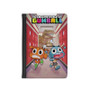 The Amazing World of Gumball Dinosaur Attack Custom PU Faux Leather Passport Cover Wallet Black Holders Luggage Travel