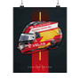 Carlos Sainz F1 Helmet Art Satin Silky Poster for Home Decor
