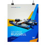 George Russell F1 Art Art Satin Silky Poster for Home Decor