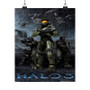 Halo 3 Spartan Art Satin Silky Poster for Home Decor