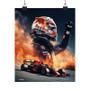 Max Verstappen F1 Art Satin Silky Poster for Home Decor