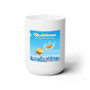 Gudetama An Eggcellent Adventure White Ceramic Mug 15oz With BPA Free