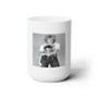 Kim Wilde Vintage White Ceramic Mug 15oz With BPA Free