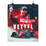 Sebastian Vettel F1 Ferrari Art Satin Silky Poster for Home Decor