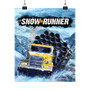 Snow Runner Art Satin Silky Poster for Home Decor