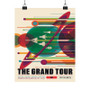 The Grand Tour Space Art Satin Silky Poster for Home Decor