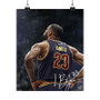 Lebron James Signed Art Satin Silky Poster for Home Decor