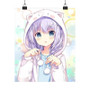 Anime Girl Kawaii Art Print Satin Silky Poster for Home Decor