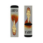 Alfred E Neuman Polyester Sublimation Socks Unisex Regular Fit White