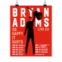 Bryan Adams So Happy It Hurts 2023 Tour Art Print Satin Silky Poster for Home Decor