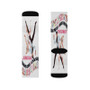 Speedway Movie Polyester Sublimation Socks Unisex Regular Fit White