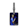 Novak Djokovic Tennis Saffiano Polyester Rectangle White Luggage Tag