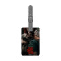 Evil Dead Rise Movie Saffiano Polyester Rectangle White Luggage Tag