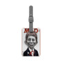 Alfred E Neuman Caricature Saffiano Polyester Rectangle White Luggage Tag