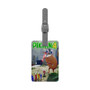 Pikmin 4 Saffiano Polyester Rectangle White Luggage Tag