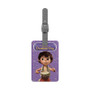 The Little Drummer Boy Saffiano Polyester Rectangle White Luggage Tag
