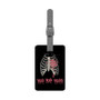 Yeah Yeah Yeahs Saffiano Polyester Rectangle White Luggage Tag