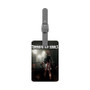 Tormented Souls Saffiano Polyester Rectangle White Luggage Tag Label