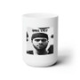 Dave East Black Rose White Ceramic Mug 15oz Sublimation With BPA Free