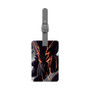 Garou One Punch Man Season 3 Saffiano Polyester Rectangle White Luggage Tag Card Insert