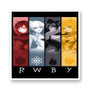 RWBY White Transparent Kiss-Cut Stickers Vinyl Glossy