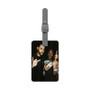 The Weeknd and Lil Uzi Vert Polyester Saffiano Rectangle White Luggage Tag Card Insert