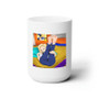 Android 18 Dragon Ball Z White Ceramic Mug 15oz Sublimation With BPA Free