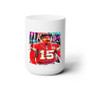 Patrick Mahomes Kansas City Chiefs White Ceramic Mug 15oz With BPA Free