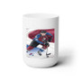 Nathan Mac Kinnon Colorado Avalanche White Ceramic Mug 15oz With BPA Free