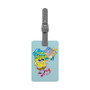 Spongebob Squarepants Polyester Saffiano Rectangle White Luggage Tag Card Insert