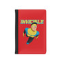 Invincible Superhero PU Faux Black Leather Passport Cover Wallet Holders Luggage Travel