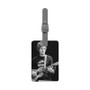 Ed Sheeran With Guitar Polyester Saffiano Rectangle White Luggage Tag Card Insert