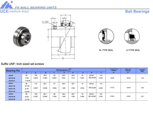 UCX12-38   2 3/8" Bore