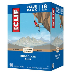 <p><strong>Cliff Chocolate Chip Energy Bars</strong> provide a delicious and energizing snack for those in need of sustained fuel. These bars are thoughtfully crafted with a combination of wholesome ingredients, featuring the delightful taste of chocolate chips blended into a nutritious mix.</p>
<p>The Chocolate Chip Cliff Bar offers a balanced blend of carbohydrates, protein, and fiber, making it a convenient choice for anyone with an active lifestyle. Whether you're gearing up for a workout, facing a mid-afternoon slump, or seeking a tasty on-the-go option, these energy bars deliver both flavor and sustained energy. With the ease of a portable format, Cliff Bar Energy Bars in Chocolate Chip flavor are a popular choice among individuals looking for a tasty and nourishing snack to support their daily adventures.</p>