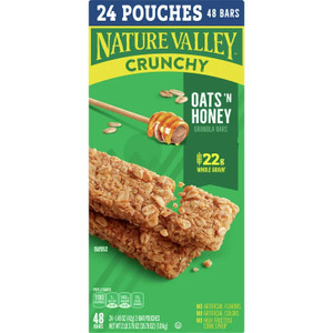 <strong data-mce-fragment="1">Nature Valley Crunchy Oats 'n Honey Granola Bars</strong><span data-mce-fragment="1"> are a delicious blend of wholesome ingredients, delivering a satisfying crunch with every bite. Packed with whole grain oats and sweetened with golden honey, these bars offer a perfect balance of natural flavors. Whether as a convenient on-the-go snack or a quick energy boost during outdoor adventures, the bars provide a hearty and wholesome treat. The combination of oats and honey not only ensures a delightful taste but also offers a source of sustained energy. Nature Valley Crunchy Oats 'n Honey Granola Bars are a timeless, go-to choice for those seeking a tasty and nutritious snack.</span>