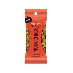 <p><strong>Wonderful Chili Roasted Pistachios</strong> offer a bold and flavorful twist to the classic pistachio experience. These premium pistachios are carefully roasted to perfection and coated with a savory chili seasoning, creating a delicious and mildly spicy snack.</p>
<p>The combination of the nutty richness of pistachios with the zesty kick of chili makes these pistachios a unique and satisfying treat. Packed with protein, fiber, and healthy fats, Wonderful Chili Roasted Pistachios not only deliver on taste but also provide a wholesome and convenient snack option. Whether enjoyed on their own as a flavorful and spicy snack or added to your favorite recipes for an extra kick, these chili roasted pistachios are a popular choice for those seeking a bold and exciting pistachio experience.</p>