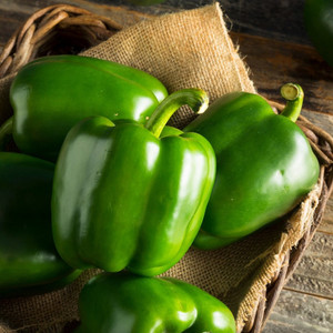 <meta charset="utf-8"><span data-mce-fragment="1"><strong>Green Bell Peppers</strong> are a variety of sweet pepper known for their crisp texture and mild, slightly tangy flavor. They are often used in a variety of culinary applications, from salads and stir-fries to stuffed peppers and fajitas. Green bell peppers are unripe versions of the red, yellow, and orange bell peppers and are valued for their versatility in adding a fresh, vegetal taste and vibrant color to a wide range of dishes.</span><br>