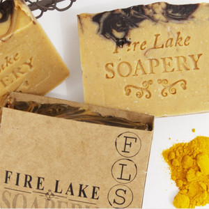 Fire Lake Soapery Turmeric and Cacao Bar Soap