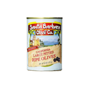 Santa Barbara Olive Company, Pitted California Black Ripe Olives, Medium