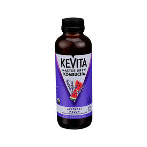 <p>Bright and crisp, lavender and melon are a true delight. <strong>KeVita Master Brew Kombucha</strong> is energizing with a bold brewed tea taste. Fermented with our proprietary kombucha tea culture, our Master Brew Kombucha has billions of live probiotics, active cultures, and is verified non-alcoholic.<br data-mce-fragment="1"><br data-mce-fragment="1"><strong>INGREDIENTS</strong><br data-mce-fragment="1">Sparkling Water, Kombucha Culture (Filtered Water, Black Tea*, Green Tea*, Natural Flavor*)*, Filtered Water, Cane Sugar*, Bacillus Coagulans MTCC 5856, Ginger Extract*, Fruit And Vegetable Juice For Color*, Lavender Flavor*, Watermelon Flavor*, Black Tea*, Black Tea Essence*, Caffeine (Green Coffee Bean Extract)*, Green Tea*, Purified Stevia Leaf Extract*.</p>
<p>*CERTIFIED ORGANIC INGREDIENT</p>