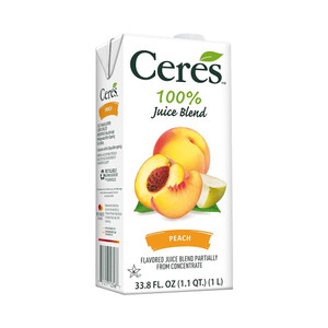 <p data-mce-fragment="1">Introducing Ceres Peach Fruit Juice, a delicious and refreshing beverage that captures the essence of summer. Made with only the finest, sun-ripened peaches, our juice is packed with flavor and nutrients. It’s the perfect way to quench your thirst on a hot day or to enjoy a healthy snack.</p>
<p data-mce-fragment="1">Ceres Peach Fruit Juice is a great source of vitamins, minerals, and antioxidants. It’s also low in calories and fat, making it a healthy choice for people of all ages.</p>
<p data-mce-fragment="1">Whether you’re looking for a refreshing drink to enjoy on a hot day or a healthy snack to help you power through your day, Ceres Peach Fruit Juice is the perfect choice.</p>
<p data-mce-fragment="1">Sip the Essence of Summer with Ceres Peach Fruit Juice: Embrace the Juicy Sweetness and Refreshing Flavors.<br></p>
<div data-widget_type="text-editor.default" data-element_type="widget" data-id="e171c4f" class="elementor-element elementor-element-e171c4f elementor-widget elementor-widget-text-editor">
<div class="elementor-widget-container">
<p>Experience the essence of summer with Ceres Peach Fruit Juice and let its juicy sweetness brighten your day. Discover the pure joy of peaches in every bottle and embrace the taste of nature’s bounty. Raise a glass to the fruity goodness of Ceres Peach Fruit Juice and embark on a refreshing journey of flavor and vitality.</p>
</div>
</div>
<div data-widget_type="icon-list.default" data-element_type="widget" data-id="d70eeab" class="elementor-element elementor-element-d70eeab elementor-tablet-align-left elementor-mobile-align-left elementor-icon-list--layout-traditional elementor-list-item-link-full_width elementor-widget elementor-widget-icon-list">
<div class="elementor-widget-container">
<ul class="elementor-icon-list-items">
<li class="elementor-icon-list-item">
<span class="elementor-icon-list-icon"><i class="fas fa-check" aria-hidden="true"></i></span><span class="elementor-icon-list-text">All Natural 100% Fruit Juice Blend</span>
</li>
<li class="elementor-icon-list-item">
<span class="elementor-icon-list-icon"><i class="fas fa-check" aria-hidden="true"></i></span><span class="elementor-icon-list-text">No added sugar</span>
</li>
<li class="elementor-icon-list-item">
<span class="elementor-icon-list-icon"><i class="fas fa-check" aria-hidden="true"></i></span><span class="elementor-icon-list-text">No artificial colors</span>
</li>
<li class="elementor-icon-list-item">
<span class="elementor-icon-list-icon"><i class="fas fa-check" aria-hidden="true"></i></span><span class="elementor-icon-list-text">Great tasting</span>
</li>
<li class="elementor-icon-list-item">
<span class="elementor-icon-list-icon"><i class="fas fa-check" aria-hidden="true"></i></span><span class="elementor-icon-list-text">Rich in Vitamin C</span>
</li>
<li class="elementor-icon-list-item">
<span class="elementor-icon-list-icon"><i class="fas fa-check" aria-hidden="true"></i></span><span class="elementor-icon-list-text">Flash pasteurized to guarantee quality</span>
</li>
<li class="elementor-icon-list-item">
<span class="elementor-icon-list-icon"><i class="fas fa-check" aria-hidden="true"></i></span><span class="elementor-icon-list-text">Kosher</span>
</li>
<li class="elementor-icon-list-item">
<span class="elementor-icon-list-icon"><i class="fas fa-check" aria-hidden="true"></i></span><span class="elementor-icon-list-text">A great option to get a recommended serving of fruit</span>
</li>
<li class="elementor-icon-list-item">
<span class="elementor-icon-list-icon"><i class="fas fa-check" aria-hidden="true"></i></span><span class="elementor-icon-list-text">Gluten-free</span>
</li>
</ul>
</div>
</div>