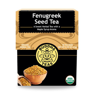 <h2 data-mce-fragment="1">In the Know</h2>
<p data-mce-fragment="1">Scholarly text reveals that<span data-mce-fragment="1"> </span><strong data-mce-fragment="1">fenugreek</strong><span data-mce-fragment="1"> </span>was originally cultivated in the Middle East, and could be as old as 4000 BC. An annual plant that sprouts oval, elongated shaped leaves, fenugreek doesn't need a lot of water to thrive. Thus, even though the largest producing country of fenugreek is India, you can also find it growing in countries such as Afghanistan, Argentina, Morocco, Nepal, Spain, and Turkey.</p>
<h2 data-mce-fragment="1">What Exactly is Fenugreek Seed?</h2>
<p data-mce-fragment="1">Thousands of years ago, Ayruvedic practitioners discovered<span data-mce-fragment="1"> </span><strong data-mce-fragment="1">fenugreek</strong><span data-mce-fragment="1"> </span>to assist with certain health conditions. Additionally, fenugreek has long been included as a spice for various dishes. All parts of the fenugreek plant are used in various cuisines in certain parts of the world, but you'll usually find it included in Indian foods. When harvested as a microgreen, fenugreek is prepared, along with the seeds, for salad. It is an ingredient in the popular Indian spice blend,<span data-mce-fragment="1"> </span><em data-mce-fragment="1">garam masala</em>. Used as a supplement, fenugreek seeds are ground and put into capsules.</p>
<h2 data-mce-fragment="1">Interesting Notes About Fenugreek Seed</h2>
<p data-mce-fragment="1">With abundant seemingly proven benefits garnered from numerous studies, it appears that including<span data-mce-fragment="1"> </span><strong data-mce-fragment="1">Buddha Teas Fenugreek Seed Tea</strong><span data-mce-fragment="1"> </span>into your health routine simply makes sense.</p>
<h2 data-mce-fragment="1">What does Fenugreek Seed Tea Taste Like?</h2>
<p data-mce-fragment="1">The immense delight of our<span data-mce-fragment="1"> </span><strong data-mce-fragment="1">Buddha Teas Fenugreek Seed Tea</strong><span data-mce-fragment="1"> </span>begins with its subtle, happy yellow-green tone, akin to the gemstone heliodor, which translates from Greek as "gift of the sun." One sip of this warming herbal tea and you'll definitely agree: what a little known treasure! Unknown to some cultured tea drinkers, we're convinced that when you discover the pleasantly spicy, uniquely earthy flavor of our Buddha Teas Fenugreek Seed Tea you'll wonder why it's taken you so long to meet your new BTF (<strong data-mce-fragment="1">Best Tea Forever</strong>).</p>
<h2 data-mce-fragment="1">How to Brew Fenugreek Seed Tea</h2>
<p data-mce-fragment="1"><strong data-mce-fragment="1">Buddha Teas Fenugreek Seed Tea</strong><span data-mce-fragment="1"> </span>needs a good boil and nice long steep to extract its full flavor and optimum benefits. We like to cover our cups while steeping as well.</p>
<h2 data-mce-fragment="1">Precautions</h2>
<p data-mce-fragment="1">Those who suffer peanut or chickpea allergies should stay away from fenugreek. Other contraindications exist, including during pregnancy, so if in doubt, please check with your health practitioner prior to consuming Fenugreek Seed Tea.</p>