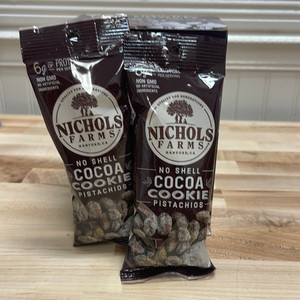 <span data-mce-fragment="1">Indulge in the exquisite flavor of<strong> Nichols Farms Cocoa Cookie Pistachios from Fresh Harvest Market</strong>. Savor the perfect blend of premium pistachios coated in a delectable cocoa cookie coating, creating a heavenly treat for your taste buds. Crafted with care and precision, each pistachio offers a delightful crunch with the rich, sweet essence of cocoa cookies. Nichols Farms Cocoa Cookie Pistachios are a unique and satisfying snack, perfect for any occasion. Elevate your snacking experience with the irresistible combination of wholesome pistachios and the luscious taste of cocoa cookies. Discover a moment of pure indulgence with every handful of these decadent pistachios.</span>