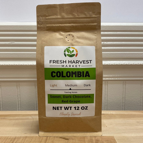 <p data-mce-fragment="1">Elevate Your Coffee Experience with Colombian Coffee</p>
<p data-mce-fragment="1">Indulge in the rich, captivating flavors of Colombian coffee, a beloved and time-honored tradition that has delighted coffee enthusiasts around the world. Sourced from the renowned coffee-growing regions of Colombia, our Colombian coffee offers a delightful and balanced taste that's sure to satisfy your coffee cravings.</p>
<p data-mce-fragment="1"><strong data-mce-fragment="1">Origin:</strong> Colombia, with its diverse climate and unique geography, is celebrated as one of the world's premier coffee-producing countries. Our Colombian coffee beans are carefully selected from the high-altitude plantations of the Andes Mountains, where ideal growing conditions result in beans of exceptional quality.</p>
<p data-mce-fragment="1"><strong data-mce-fragment="1">Flavor Profile:</strong> Prepare to be enchanted by the smooth and balanced flavor of Colombian coffee. With a medium body, bright acidity, and delightful citrusy notes, it offers a cup of coffee that is both comforting and invigorating. The subtle sweetness and hints of caramel make it a well-rounded and versatile choice.</p>
<p data-mce-fragment="1"><strong data-mce-fragment="1">Harvested with Care:</strong> Colombian coffee is cultivated with great care and passion. The local coffee growers take pride in their coffee heritage and maintain a strong commitment to sustainable and ethical farming practices.</p>
<p data-mce-fragment="1"><strong data-mce-fragment="1">Versatile Brewing:</strong> Our Colombian coffee is as versatile as it is delicious. Whether you prefer a pour-over, drip, or French press, this coffee adapts beautifully to various brewing methods, allowing you to enjoy a perfect cup, tailored to your preferences.</p>
<p data-mce-fragment="1"><strong data-mce-fragment="1">A Taste of Tradition:</strong> Colombian coffee embodies a rich tradition of coffee culture that has been cherished for generations. It's the embodiment of warmth and hospitality, offering a true taste of Colombian charm in every cup.</p>
<p data-mce-fragment="1"><strong data-mce-fragment="1">Brewing Recommendations:</strong> For an exceptional cup of Colombian coffee, use a medium grind and fresh, filtered water. Experiment with the strength and brewing time to find your ideal balance, as Colombian coffee is known for its adaptability to personal taste.</p>
<ul>
<li><strong>Store your beans in an airtight, opaque container.</strong></li>
<li><strong>Don't grind until you are ready to brew.</strong></li>
<li><strong>Use fresh filtered water.</strong></li>
<li><strong>Use 2 tablespoons of ground coffee per 6 ounces of water.</strong></li>
<li><strong>Coffee is best brewed at 190-205 degrees F.</strong></li>
</ul>