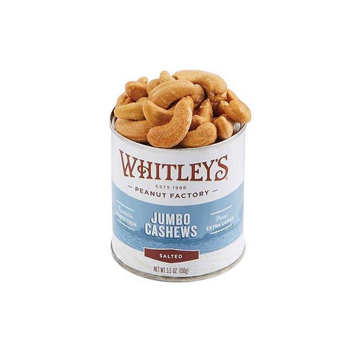 5.5 oz Tins Salted Jumbo Cashews