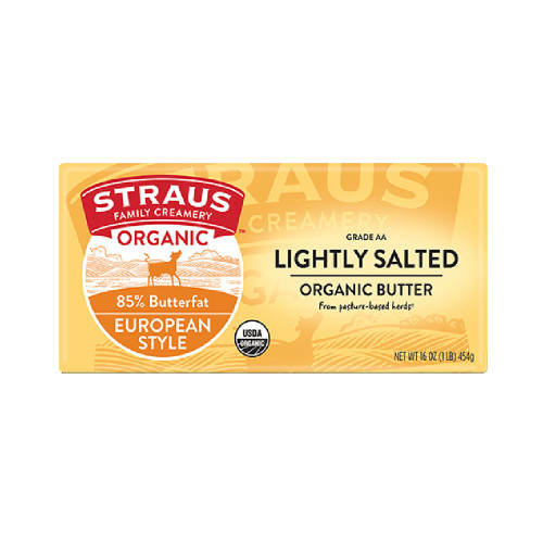 Straus Organic Lightly Salted European Style Butter