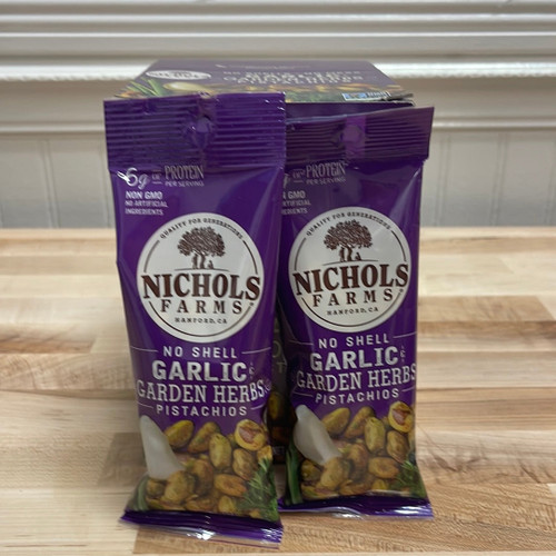 <span data-mce-fragment="1">Experience the savory delight of <strong>Nichols Farms Garlic Garden Herbs Pistachios from Fresh Harvest Market</strong>. Immerse your taste buds in a burst of flavor with these premium pistachios, expertly seasoned with a harmonious blend of garlic and garden herbs. Crafted with care and precision, each pistachio delivers a perfect crunch accompanied by the rich and aromatic essence of garlic and herbs. Nichols Farms Garlic Garden Herbs Pistachios are a savory and satisfying snack, perfect for elevating your snacking moments. Indulge in the culinary fusion of garlic and herbs with the wholesome goodness of pistachios, creating a deliciously unique and irresistible treat.</span>