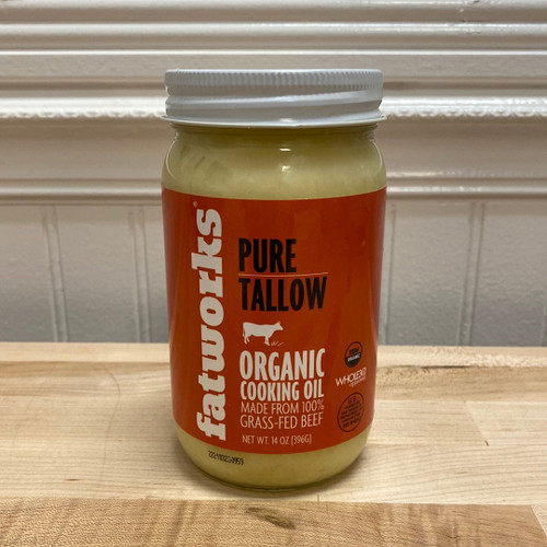 <span data-mce-fragment="1">Certified Organic Non-Gmo Grass-Fed Pasture-Raised Beef Tallow! We know that's a lot of adjectives to deal with, so if it's easier, just think of this as "The Greatest Tallow Ever Made."  As you probably know, Grass-Fed in no way means Organic, and conversely, Organic does not mean Grass-Fed.  But, put them together, well now you have a truly special cooking fat.</span>